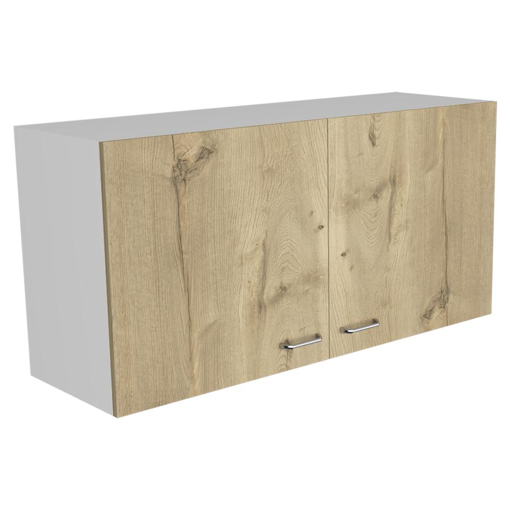 Salento Wall Cabinet - White/Light Oak. Picture 2