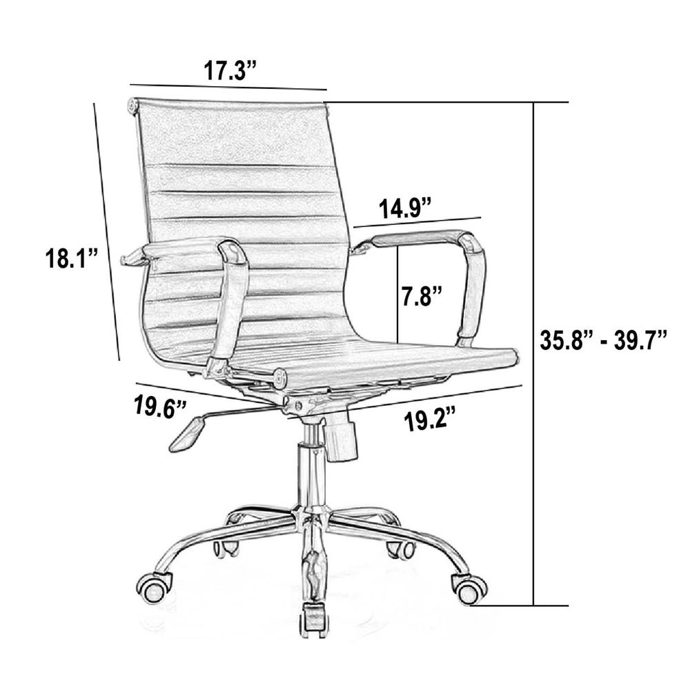 Beirut Office Chair - White. Picture 4