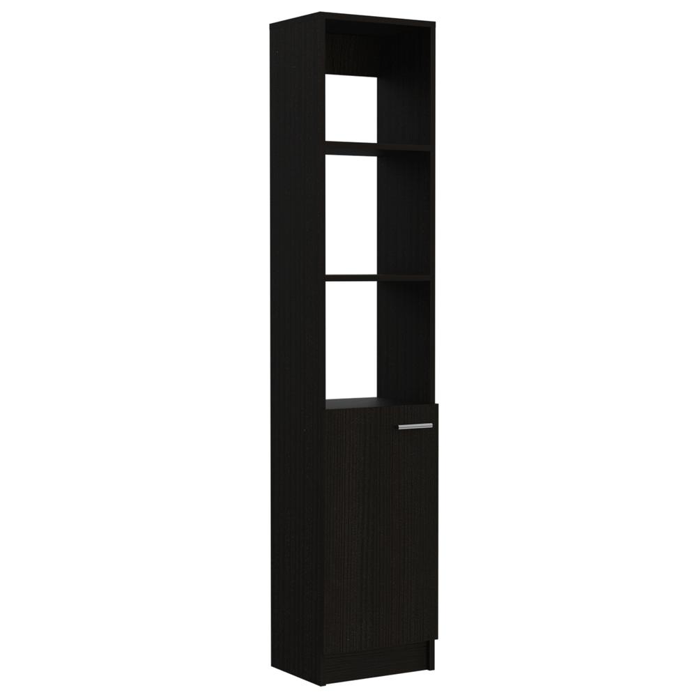 Malaga Linen Cabinet  Black. Picture 1