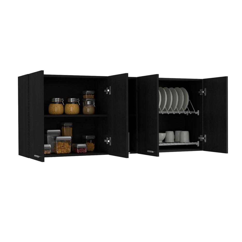 Olimpo 150 Wall Cabinet Black Wengue. Picture 6