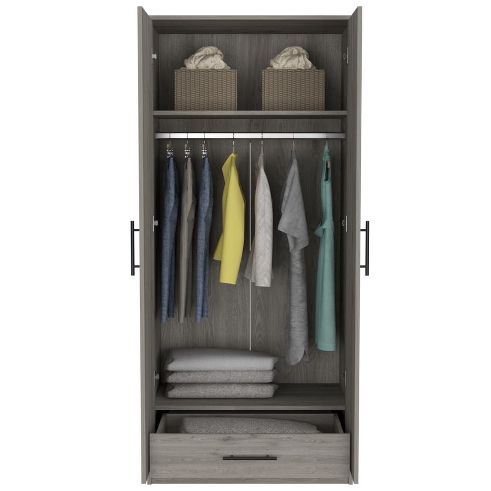 Darwin 180 Armoire - Light Grey. Picture 4