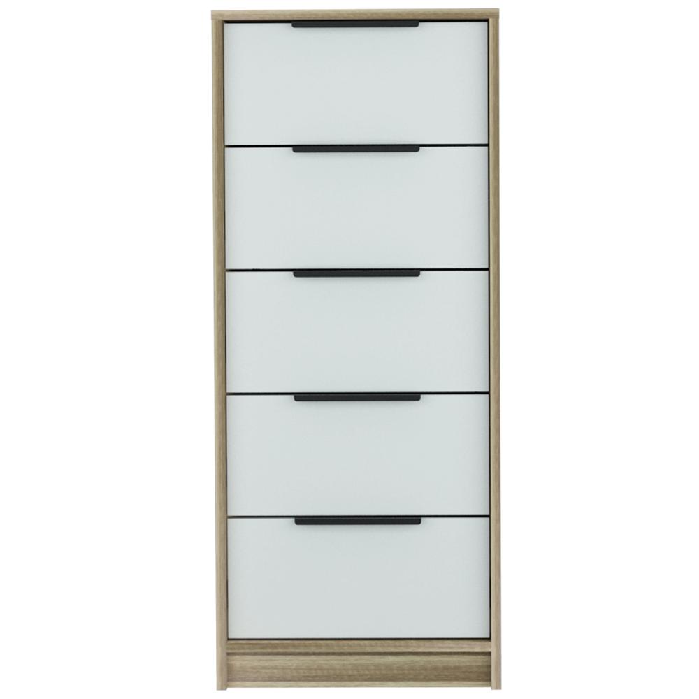 Egeo 5 Drawer Dresser White. Picture 4