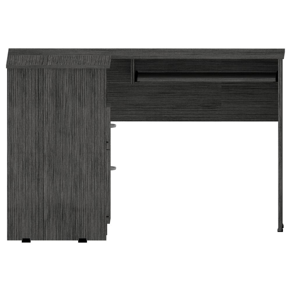 Idra L-Shaped Desk Grey Oak. Picture 4