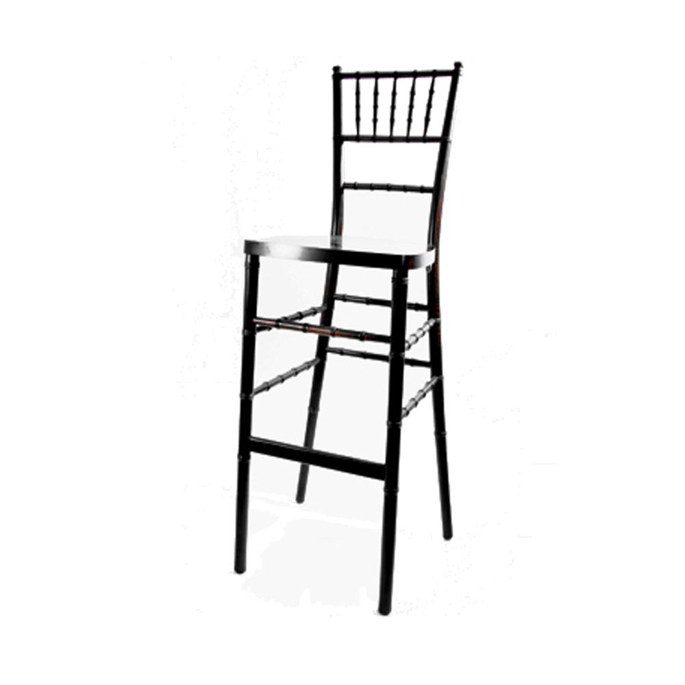 Commerical Seating Products European Black Wood Dining Bar Stool Chairs. Picture 1