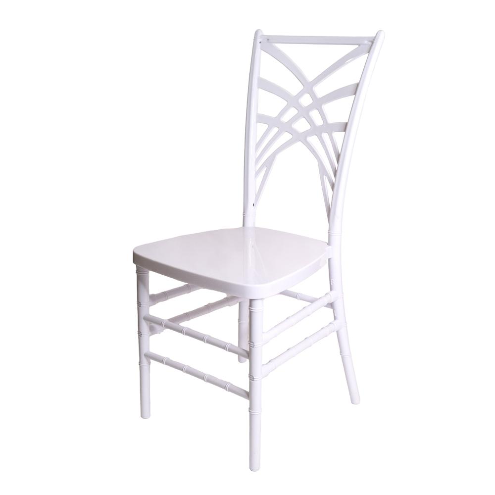 Set of 1 Commercial Seating Products Fanny Chair in clear made of  Polycarbonate. Picture 2