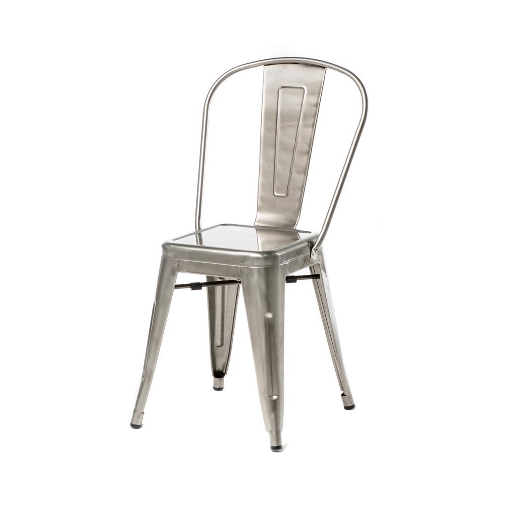 Commerical Seating Products Oscar Gun Metal-Dining Chairs. Picture 1