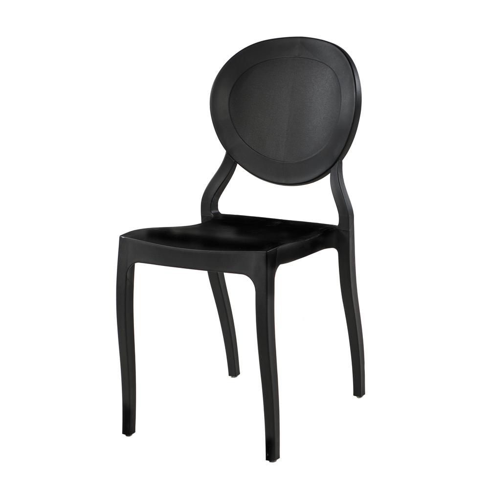 Commerical Seating Products RPP BLK Emma-Armless Black Chairs. Picture 1
