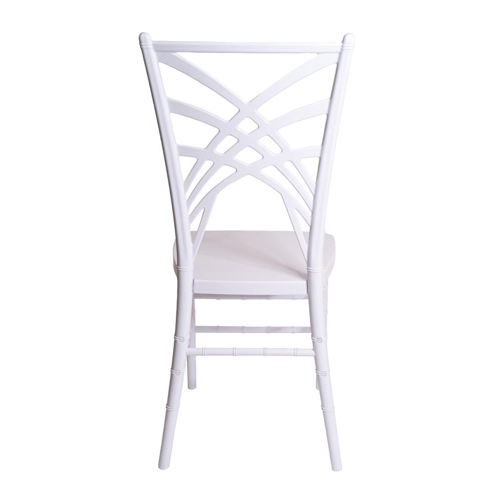 Set of 1 Commercial Seating Products Fanny Chair in White made of  Polycarbonate. Picture 2