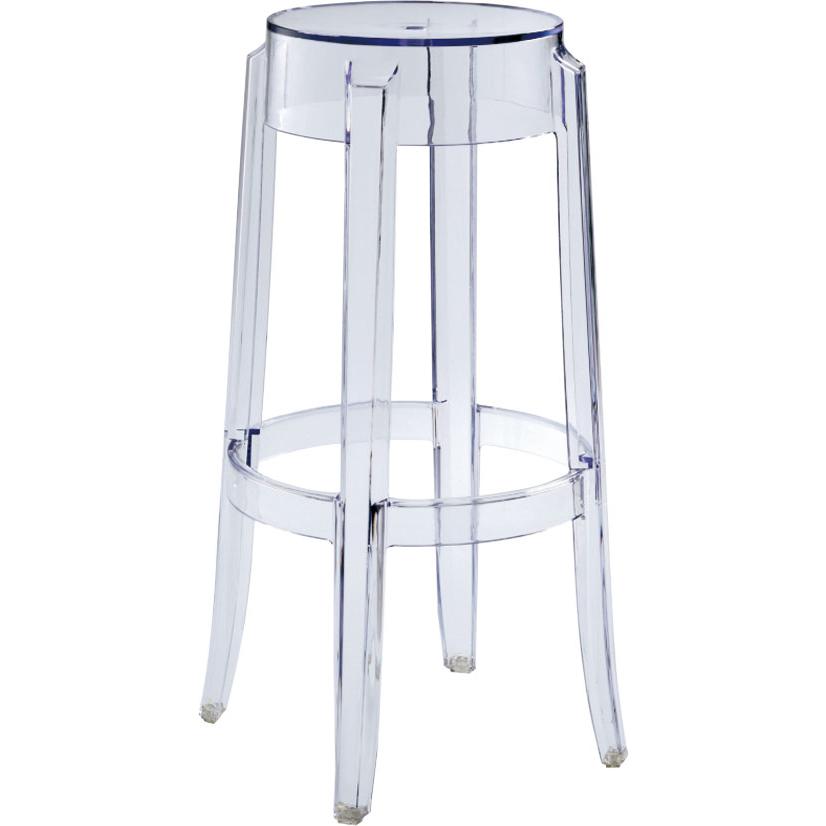Commerical Seating Products RPC Clear  Kage Backless Stool Chairs. Picture 1