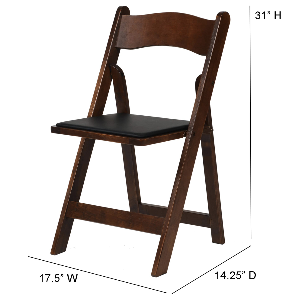 Commerical Seating Products American Padded Folding Chairs in Fruitwood. Picture 1