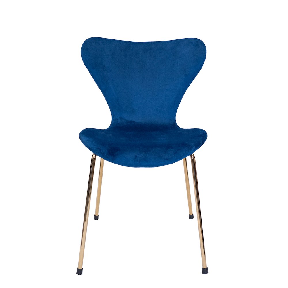 Commercial Seating Products Velour Side Chair -Blue. Picture 3