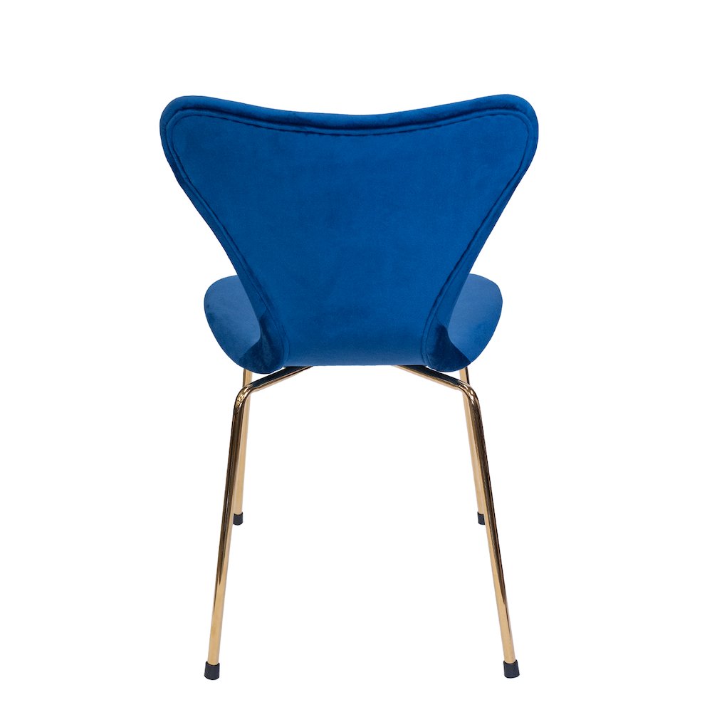 Commercial Seating Products Velour Side Chair -Blue. Picture 4