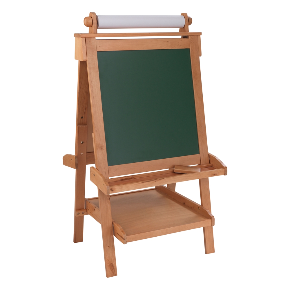 Deluxe Wood Easel w/ paper Roll - Natural