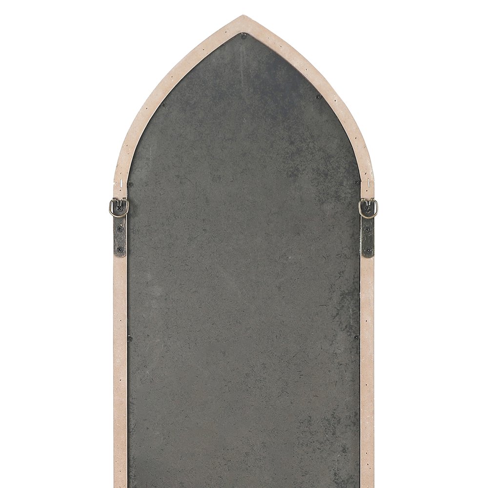 Wood Cathedral Framed Wall Mirror. Picture 7