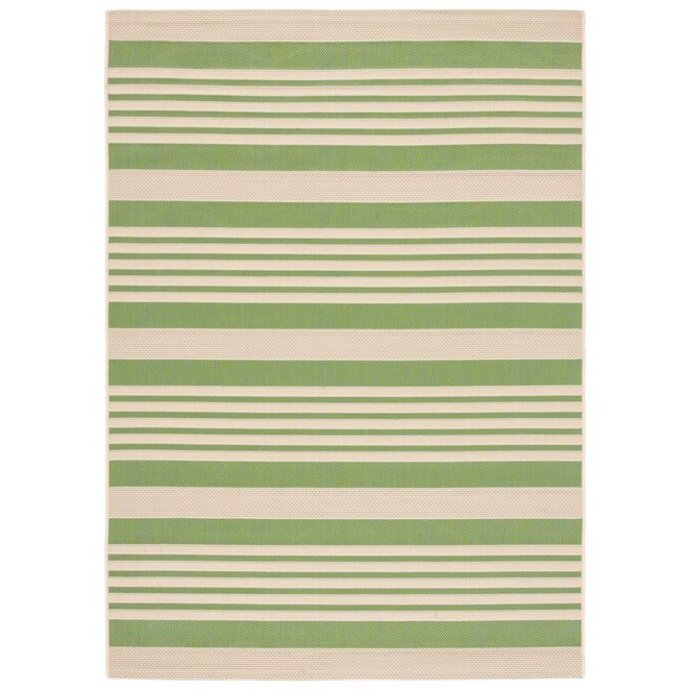 COURTYARD, GREEN / BEIGE, 6'-7" X 9'-6", Area Rug, CY6062-244-6. Picture 1
