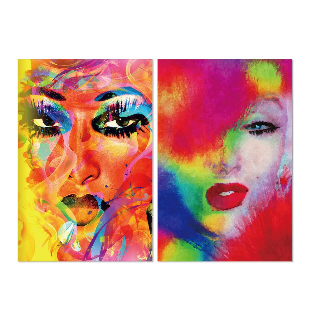 2 Piece acrylic panel picture of HER - Blurred Sisters. Picture 1