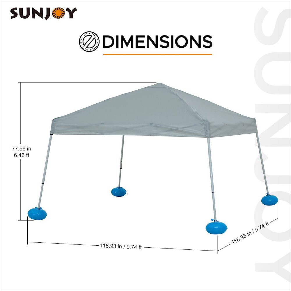 Floating Pool Canopy Pop Up Gazebo Canopy, Steel-Aluminum Frame Floating Tent. Picture 6