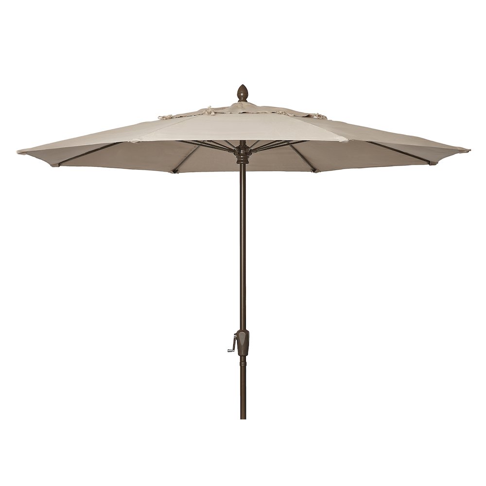 7.5' Oct Market 8 Rib Push up Champagne Bronze with Antique Beige Marine Grade Canopy, 9MCRCB-8600. Picture 1