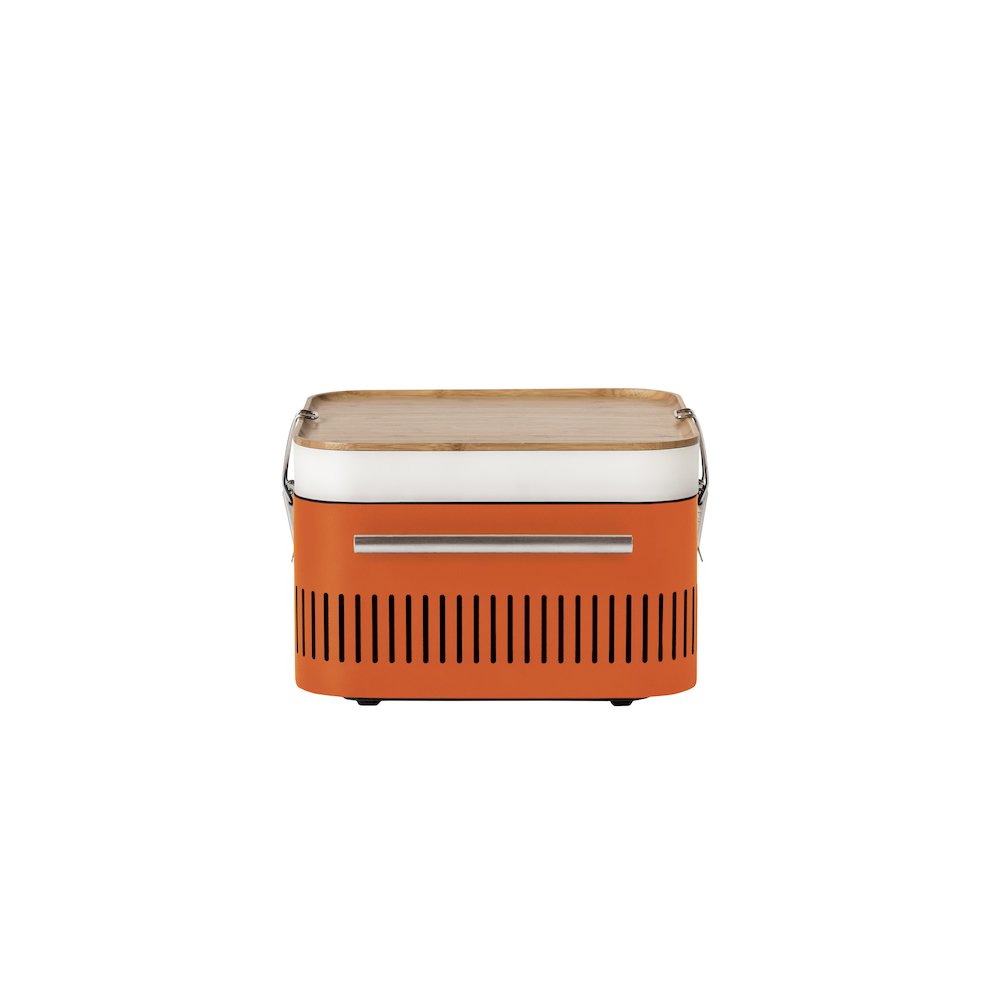 CUBE™ Portable Charcoal Grill - Orange. Picture 1