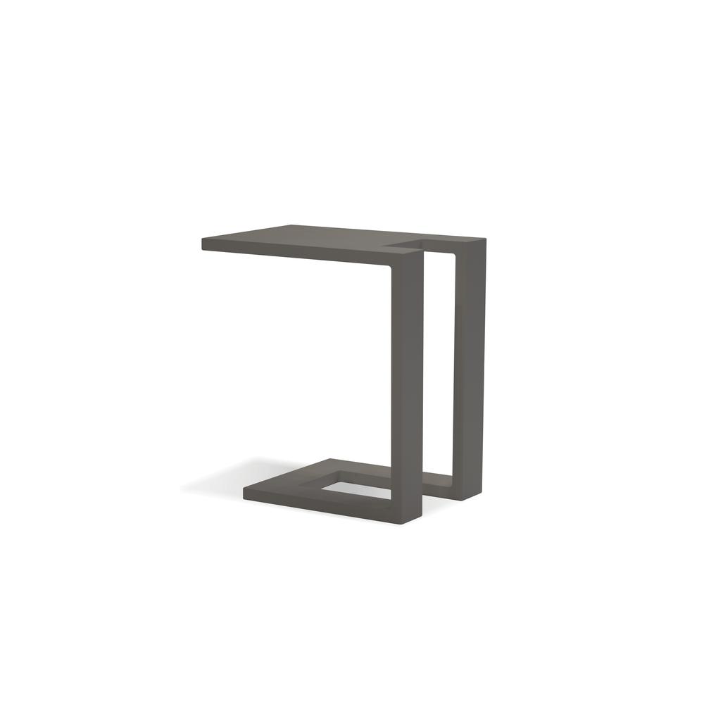 Ambleside End Table Grey Aluminum Frame. Picture 3