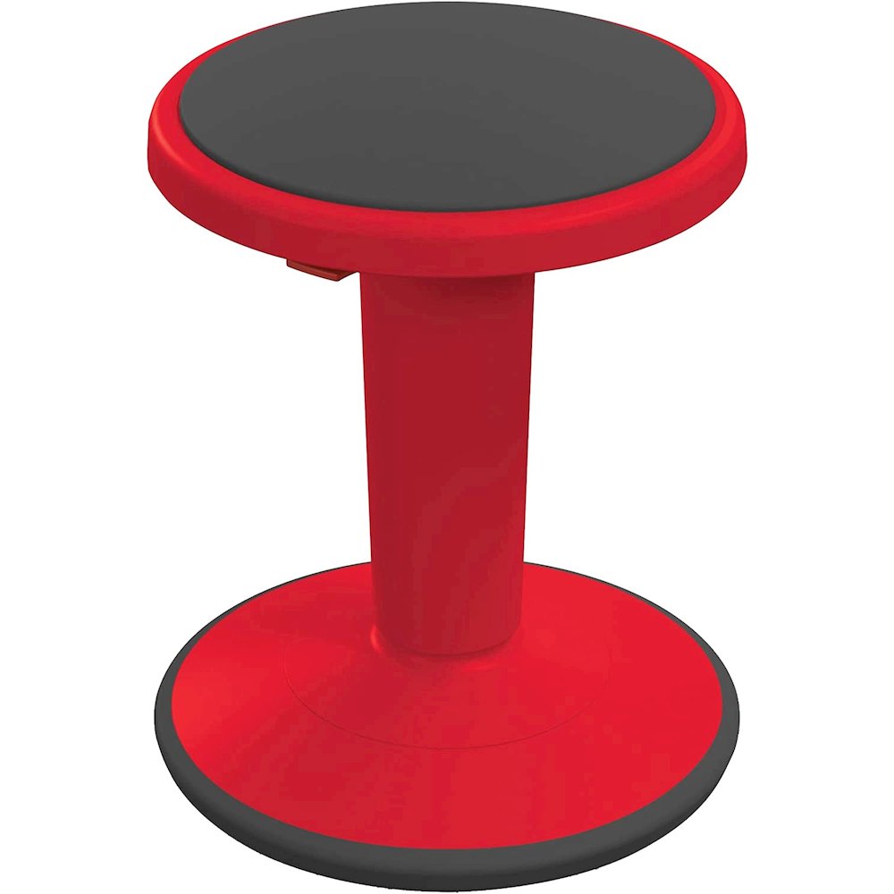 Hierarchy Height Adjustable Grow Stool- Short Stool (Red). Picture 1