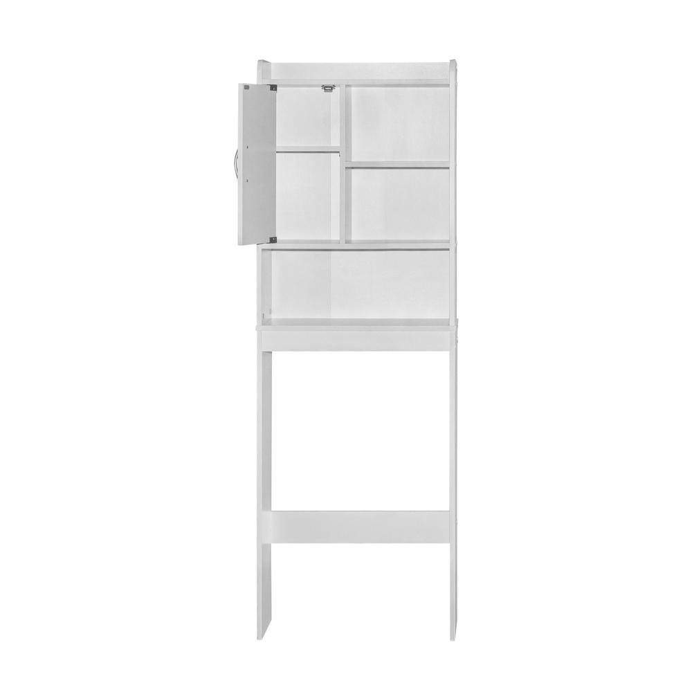 Better Home Products Ace Over-the-Toilet Storage Cabinet in White. Picture 3