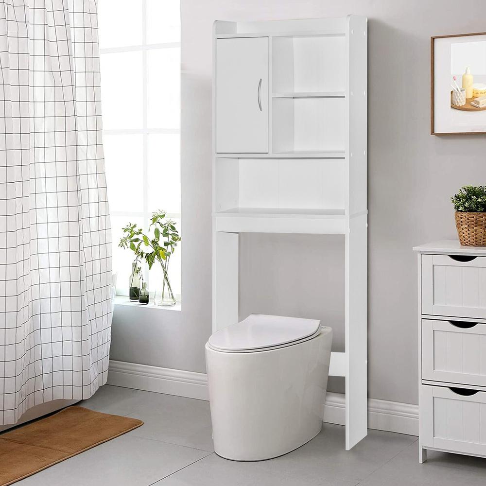 Better Home Products Ace Over-the-Toilet Storage Cabinet in White. Picture 7