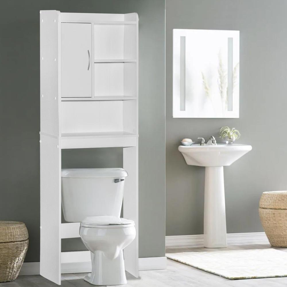 Better Home Products Ace Over-the-Toilet Storage Cabinet in White. Picture 10