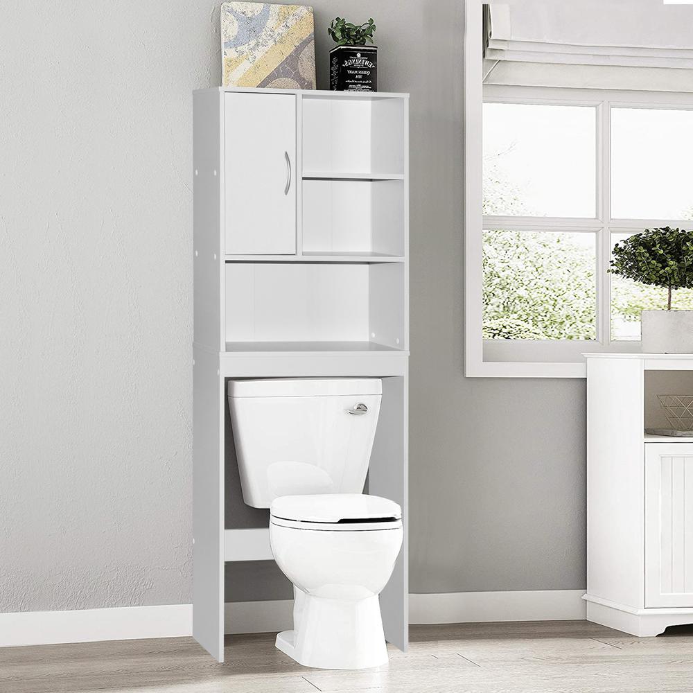 Better Home Products Ace Over-the-Toilet Storage Organizer in White. Picture 11