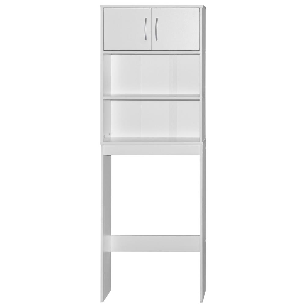 Better Home Products Ace Over-the-Toilet Storage Rack in White. Picture 1