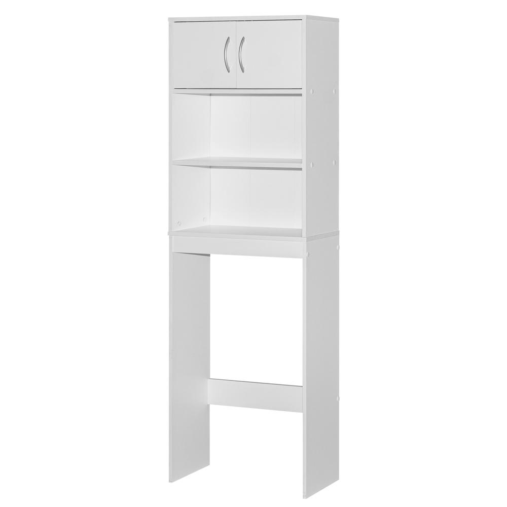 Better Home Products Ace Over-the-Toilet Storage Rack in White. Picture 4