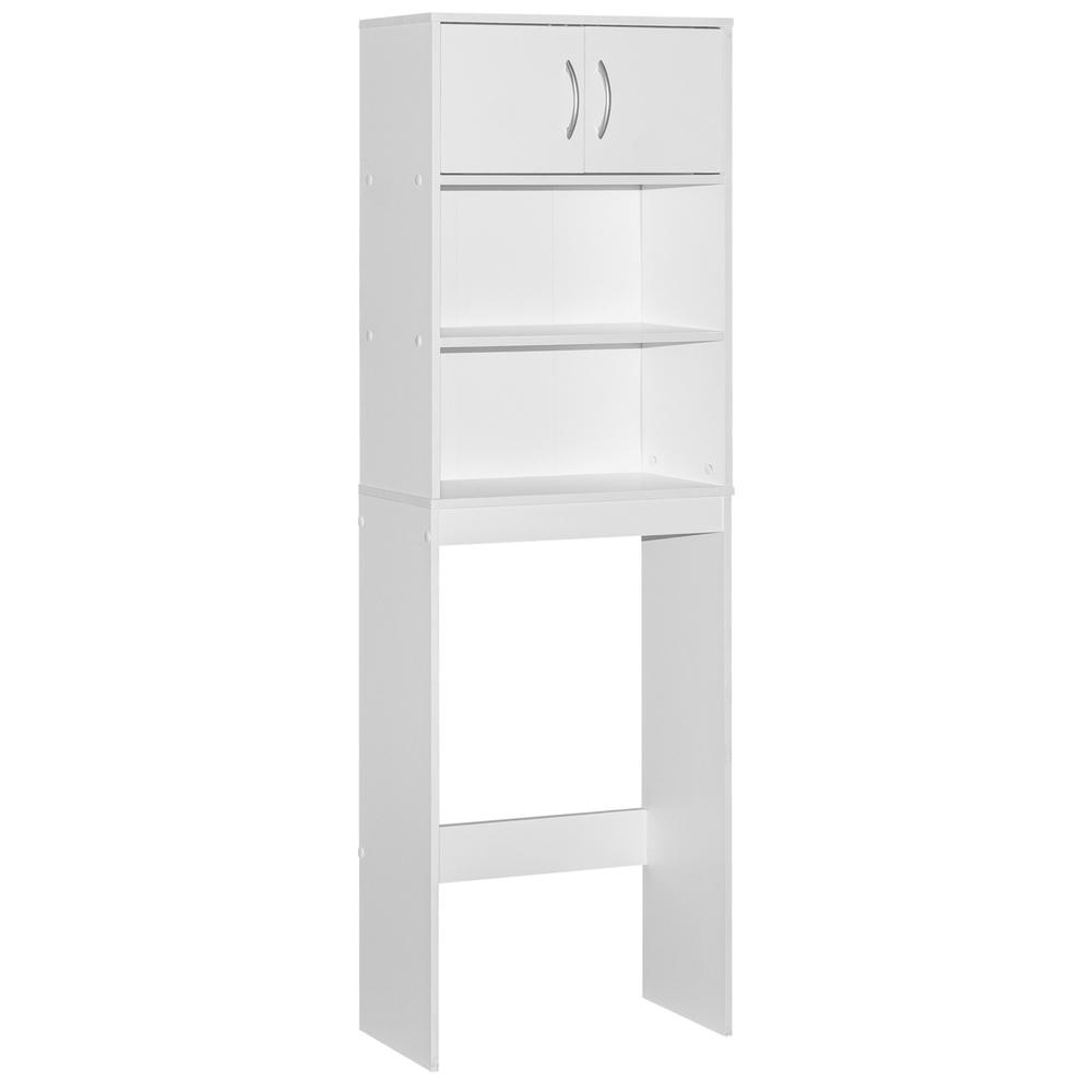 Better Home Products Ace Over-the-Toilet Storage Rack in White. Picture 5