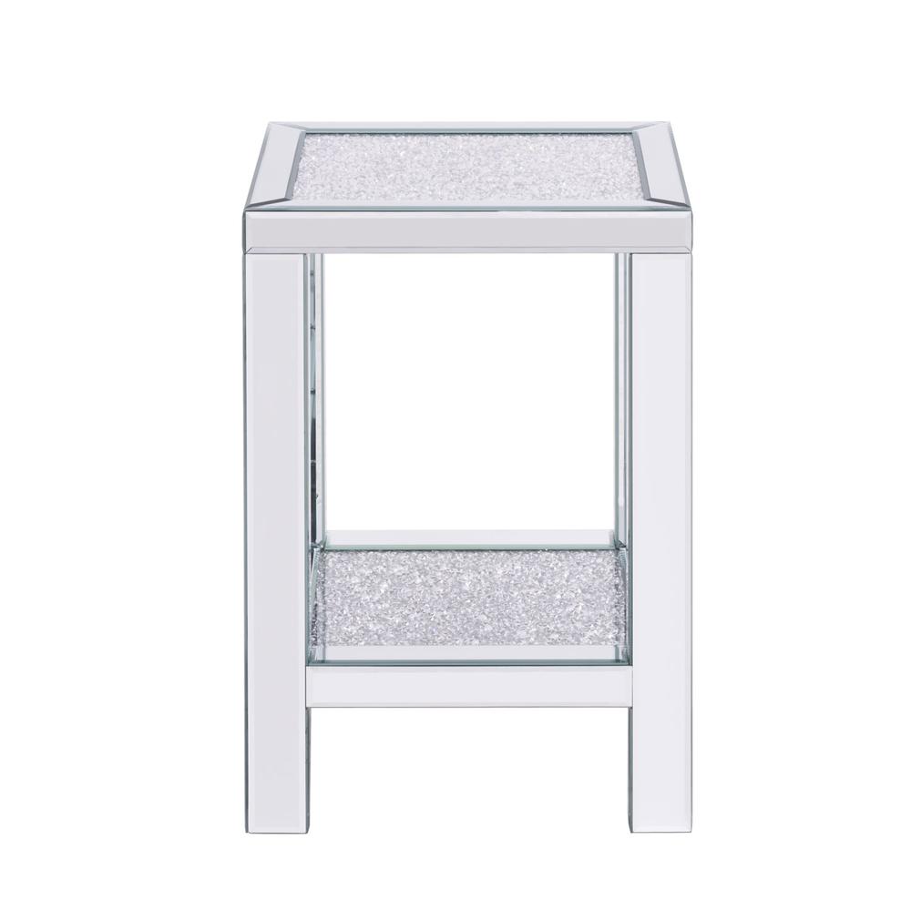 Better Home Products Mirrored Nightstand. Picture 4
