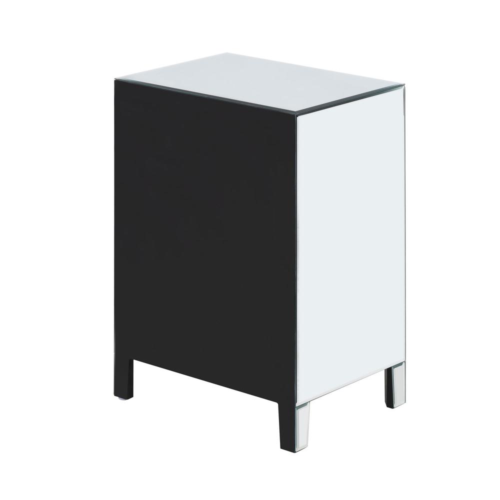 Better Home Products Mirrored Nightstand with 2 Drawers. Picture 7