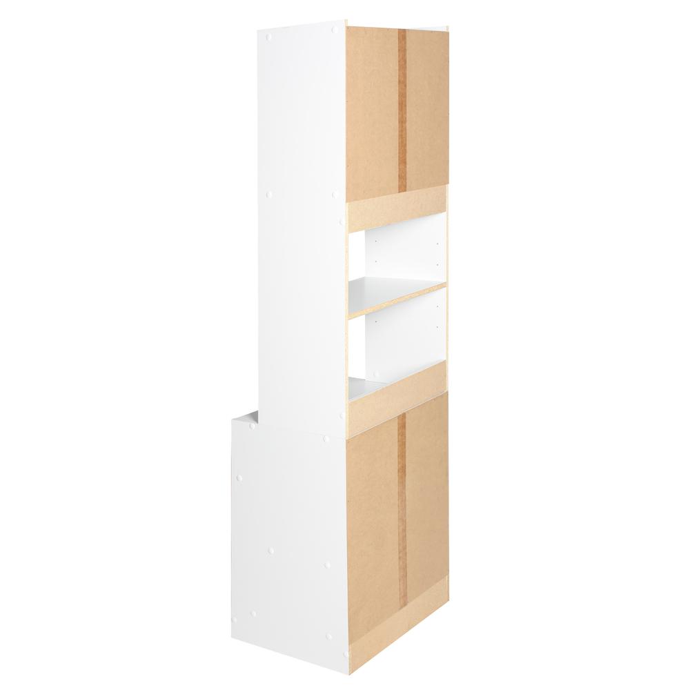 Better Home Products Shelby Tall Wooden Kitchen Pantry in White. Picture 6