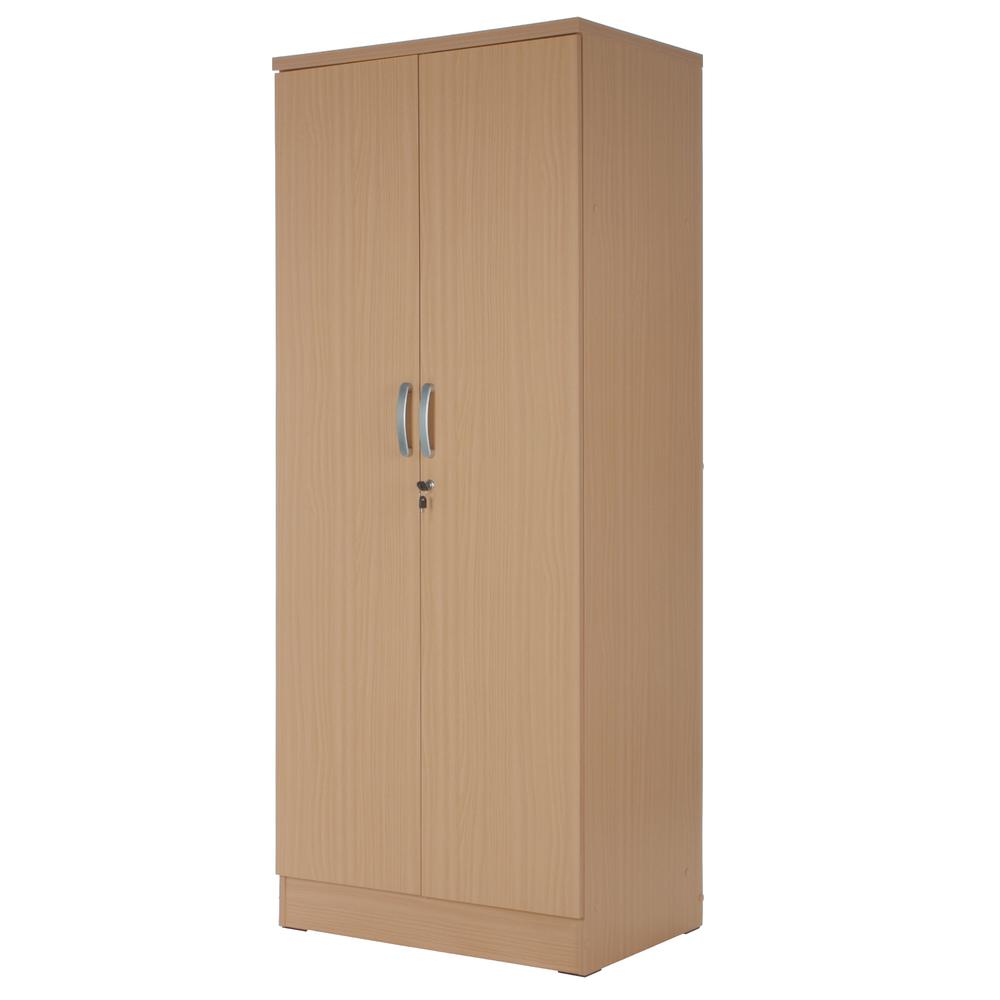 Better Home Products Harmony Wood Two Door Armoire Wardrobe Cabinet Beech Maple. Picture 4