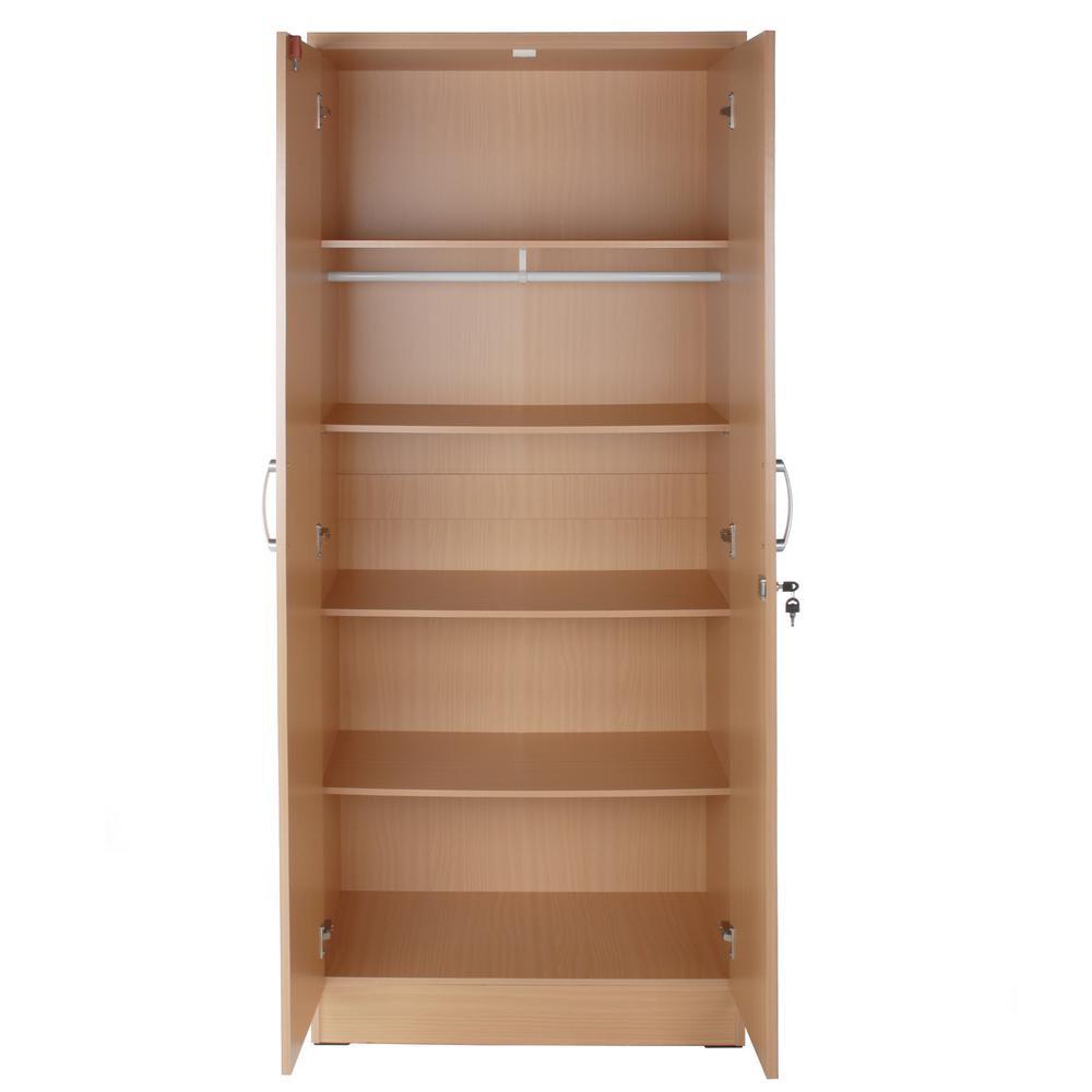 Better Home Products Harmony Wood Two Door Armoire Wardrobe Cabinet Beech Maple. Picture 6