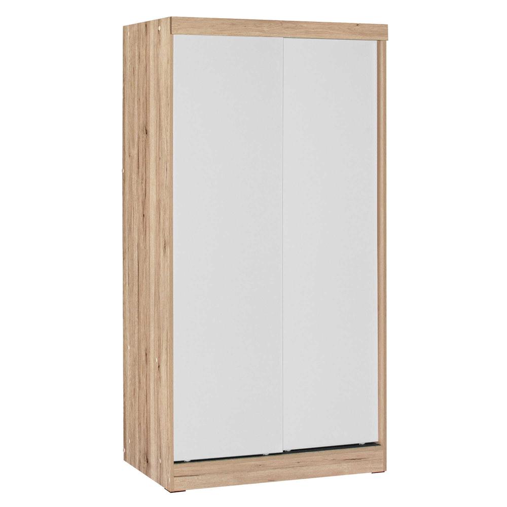 Better Home Products Modern Wood Double Sliding Door Wardrobe. Picture 1