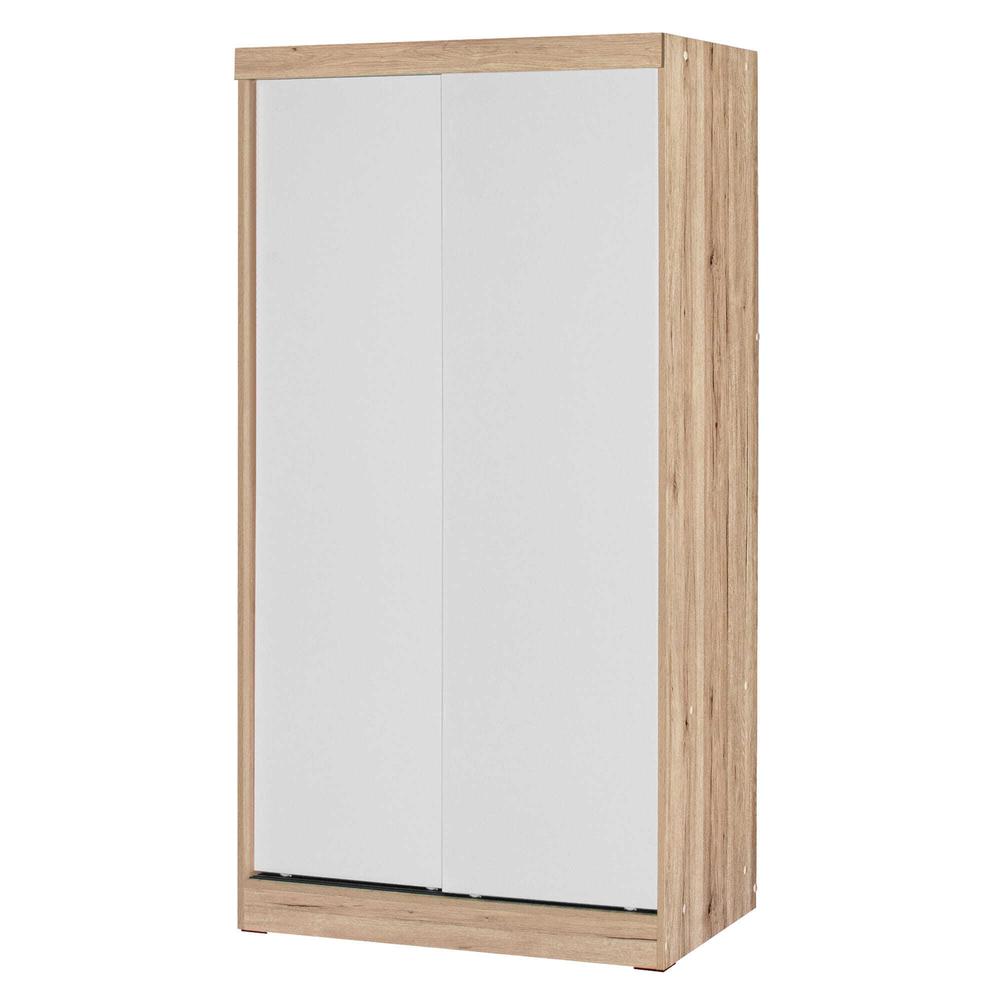 Better Home Products Modern Wood Double Sliding Door Wardrobe. Picture 3