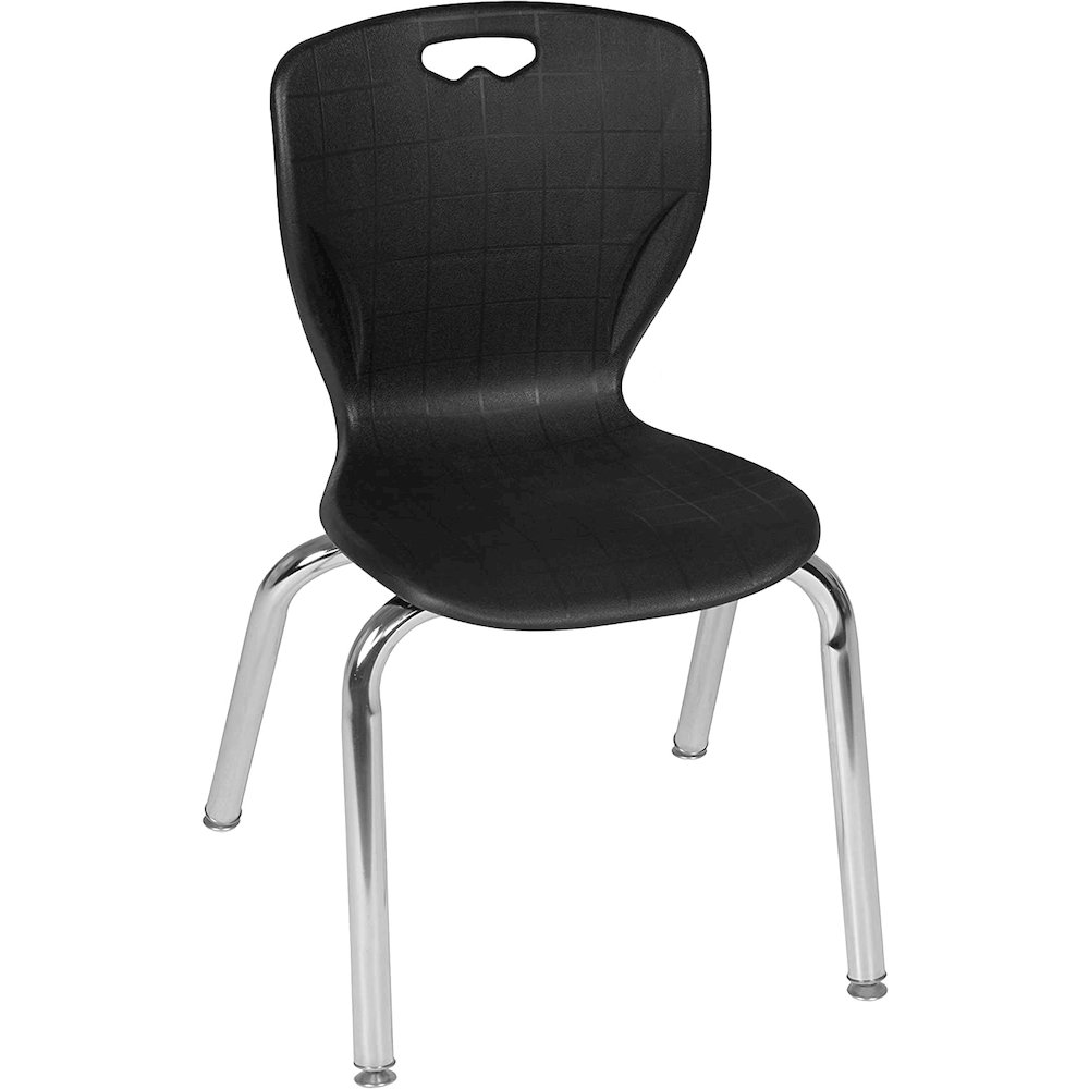 Andy 15" Stack Chair (8 pack)- Black. Picture 1