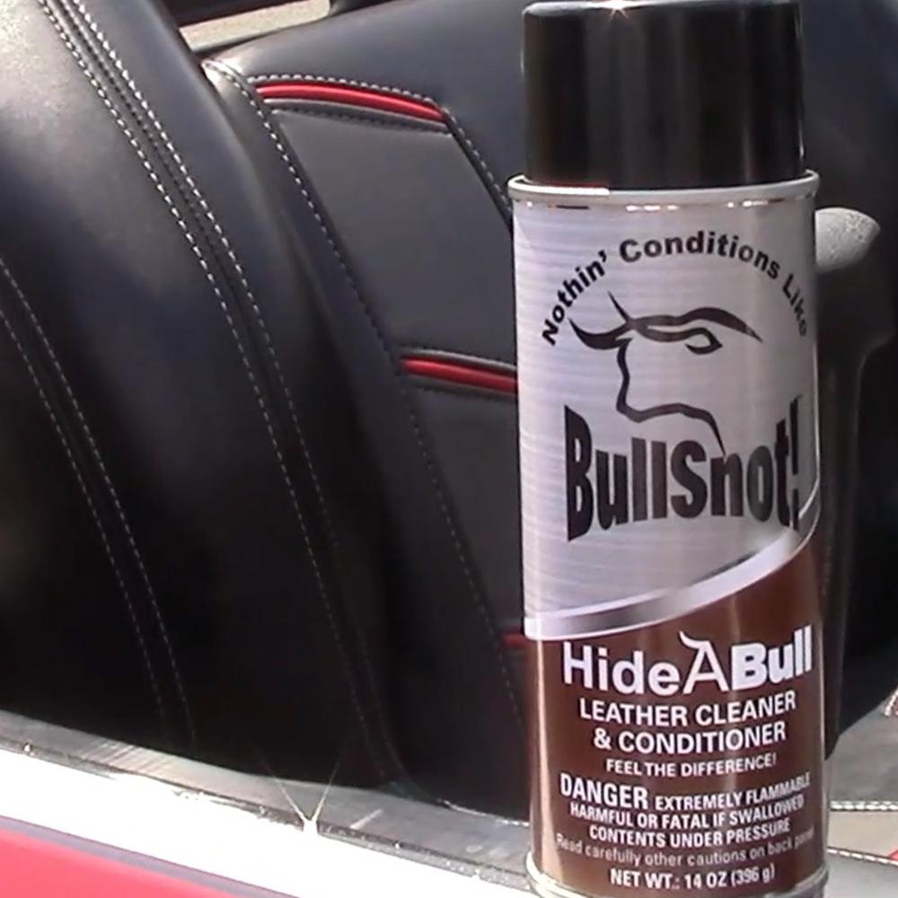 BullSnot HideABull Leather Cleaner and Leather Conditioner 10899010 for Use on Leather Apparel Furniture Car Boat Truck 14oz. Picture 3