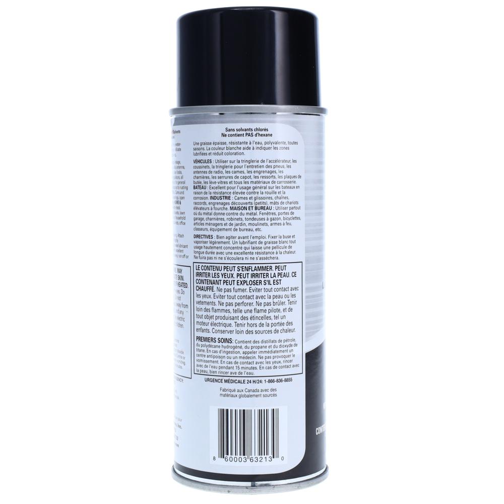 BullSnot 10899016 GreaseABull Spray Grease Metal Lubricant White Grease Spray Water-Resistant 11oz. Picture 3