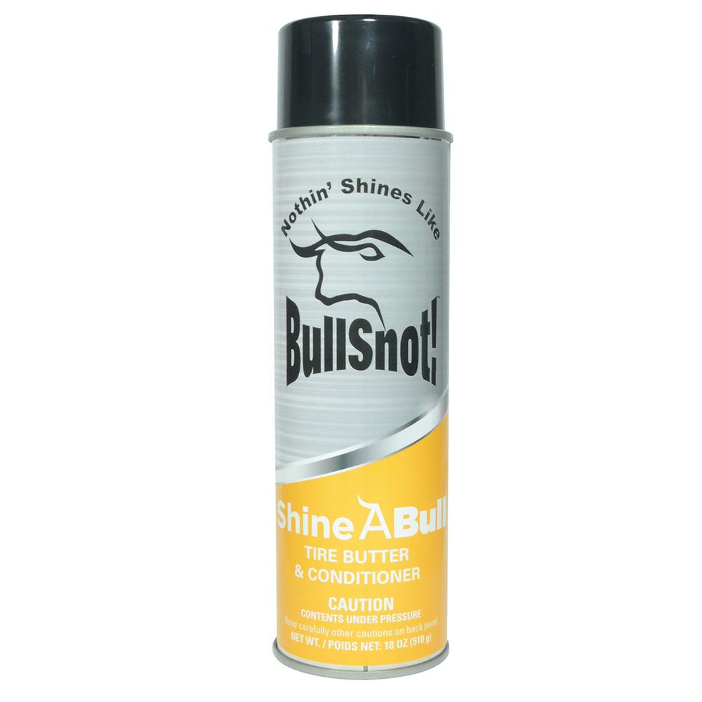 BullSnot ShineABull Tire Butter and Conditioner 10899017- Silicone-Free Tire Dressing and Truck Wheel Shine Auto Detailing 18oz. Picture 1