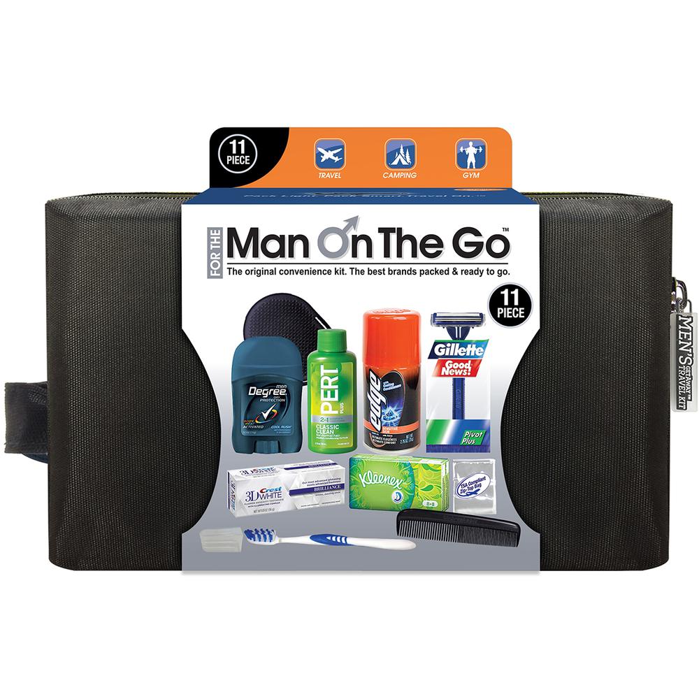 Man On the Go 13 Piece Travel Kit. Picture 1
