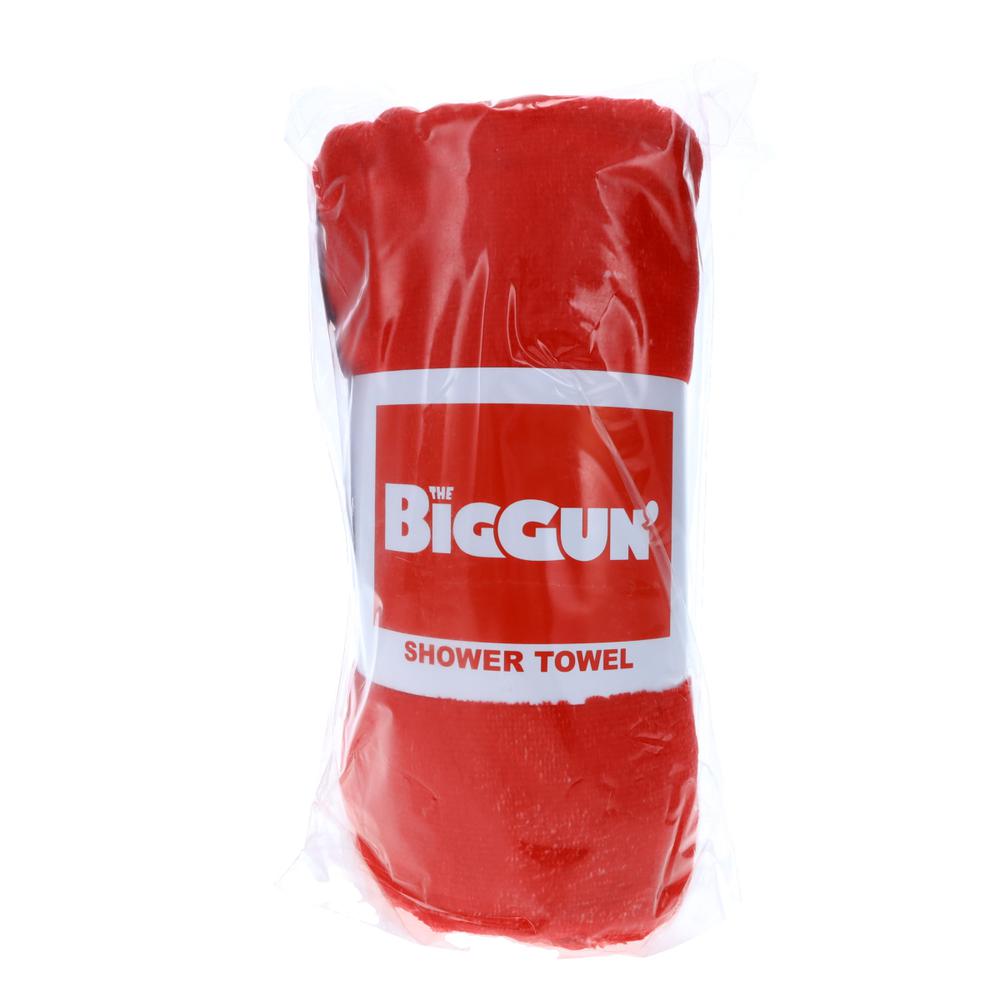 Biggun Shower Towel Red 40 .in x60 .in. Picture 2