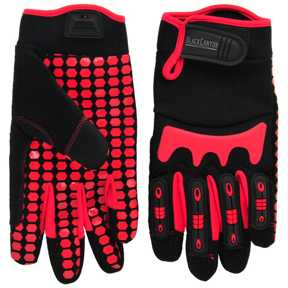 Cut Resistant Gloves with Impact Protection Heavy-Duty Work Gloves w TPR Knuckle Protection Large BHG602. Picture 2