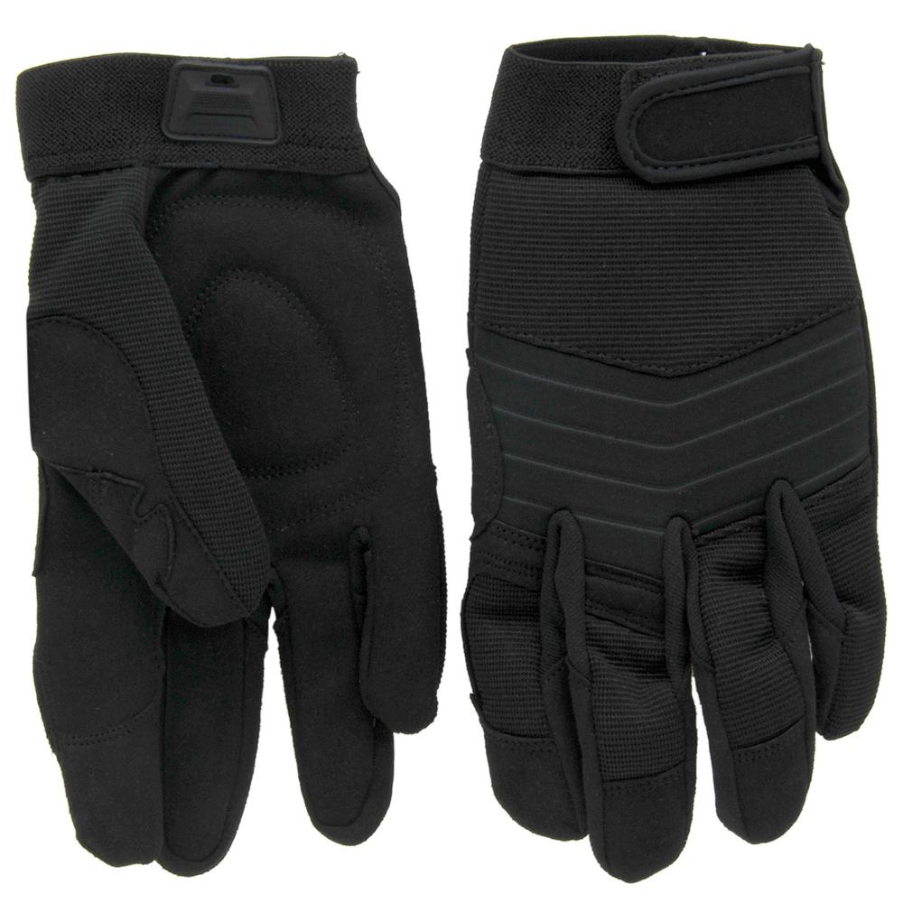 Scipio Tactical Recon Gloves BHG632L Glove Protection Impact-Resistant Tactical Work Gloves w Padded Palms Touchscreen Compatible - Black. Picture 2