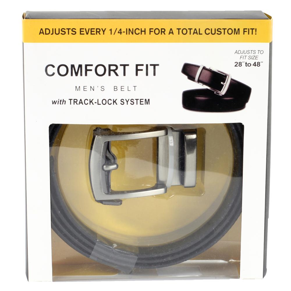 Comfort Fit Ratchet Belt Adjustable One Size 28-48 Inch Customizable Belt - Brown. Picture 1