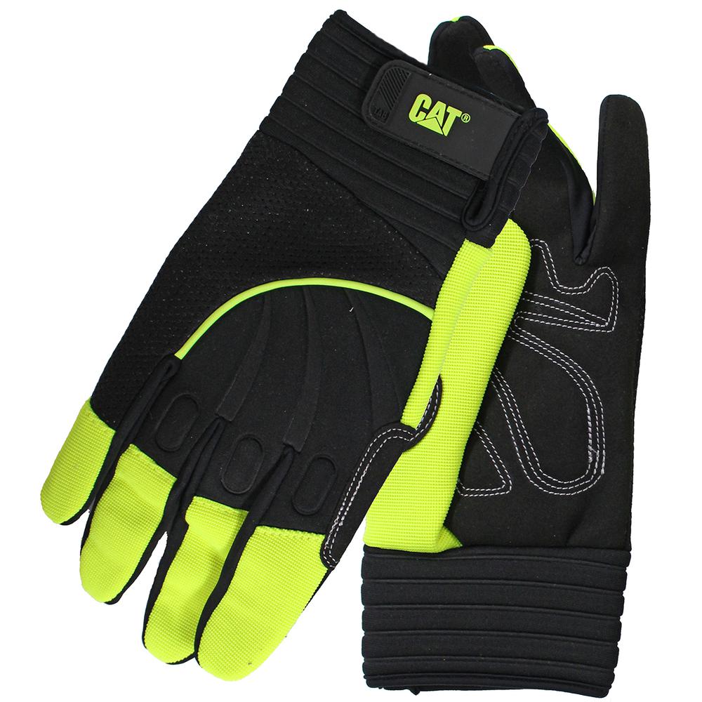 Hi-Vis Padded Palm Utility Glove L. Picture 1