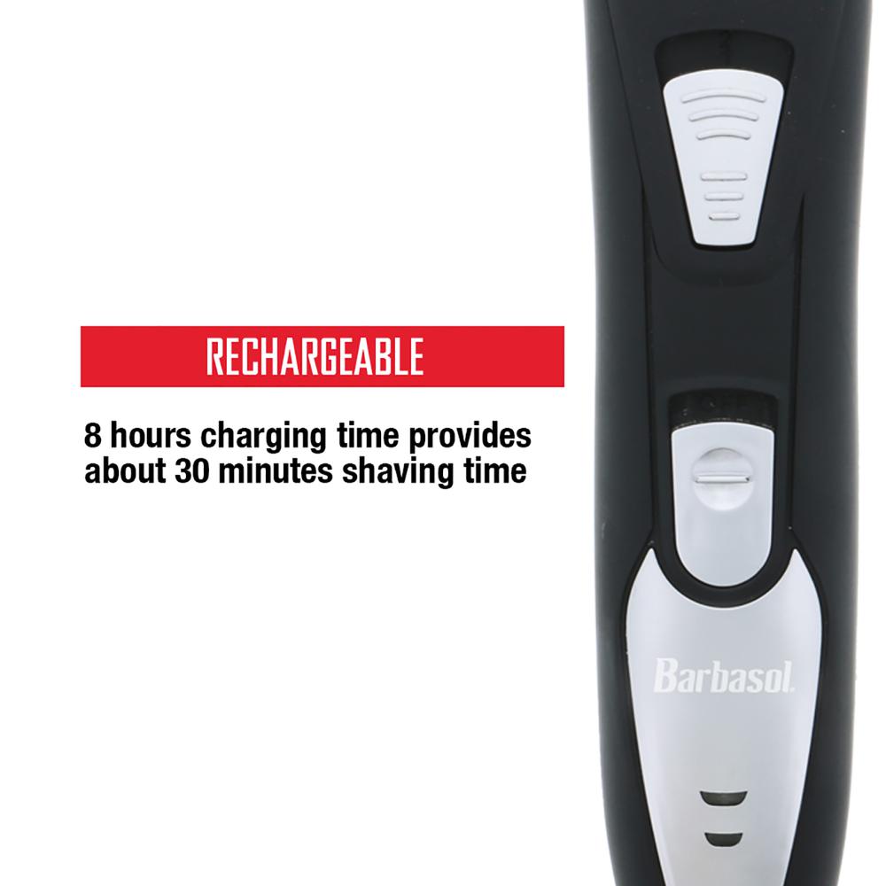Barbasol Rechargeable Electric Beard Trimmer for Men With 5 Settings Easy to Use. Picture 4